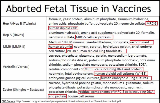tessuti fetali nei vaccini